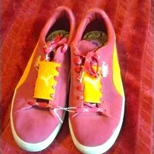 Puma Shoes Puma Suede Triplex Burgundy Maize Yellow Sneakers Mens Size 12 Poshmark